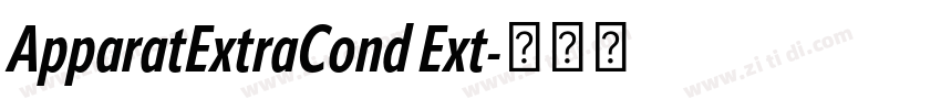 ApparatExtraCond Ext字体转换 ApparatExtraCond Ext字体转换